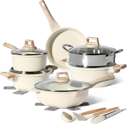 JUST PERFECTO Topfset und Pfannenset Induktion mit deckel 15 Tlg. B-Ware