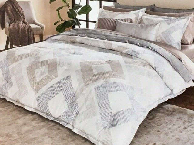 Scott Living Full Queen Duvet Cover Set - Cascade Diamond Najtańszy standard