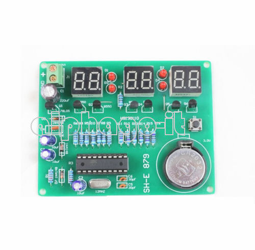 9V-12V Digital LED Electronic Clock DIY Parts AT89C2051 6 Clock Kits Components 9V-12V Digital LED Electronic Clock DIY Parts AT89C2051 6 Clock Kits Components