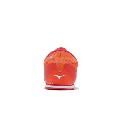 Mizuno X First 2 Orange White Men Running Track Shoes Spikes