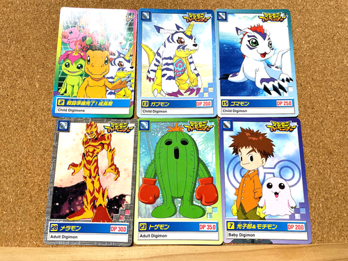 DIGIMON ADVENTURE Carddass Japanese Vintage Cards SET USED - Picture 1 of 2