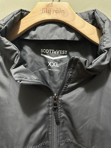 SCOTTeVEST Jacket Travel TEC Security Hidden Zip Pockets Mens Sz XXL BNWOT - Picture 3 of 7