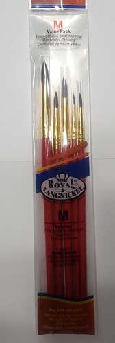 LANGNICKEL ROYAL Gold, weiß Anfänger Wert Pinsel Sets - rund, flach, Shader - Bild 18 von 26