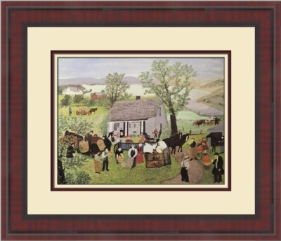 Grandma Moses Moving Day On The Farm Custom Framed Print | eBay