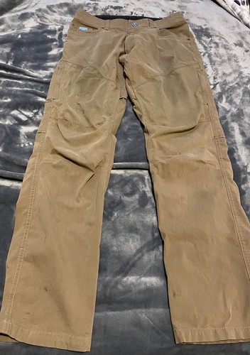 Kuhl Hose Herren 31 x 32 Zimmermann Cargo Arbeit belüftet leicht Canvas braun