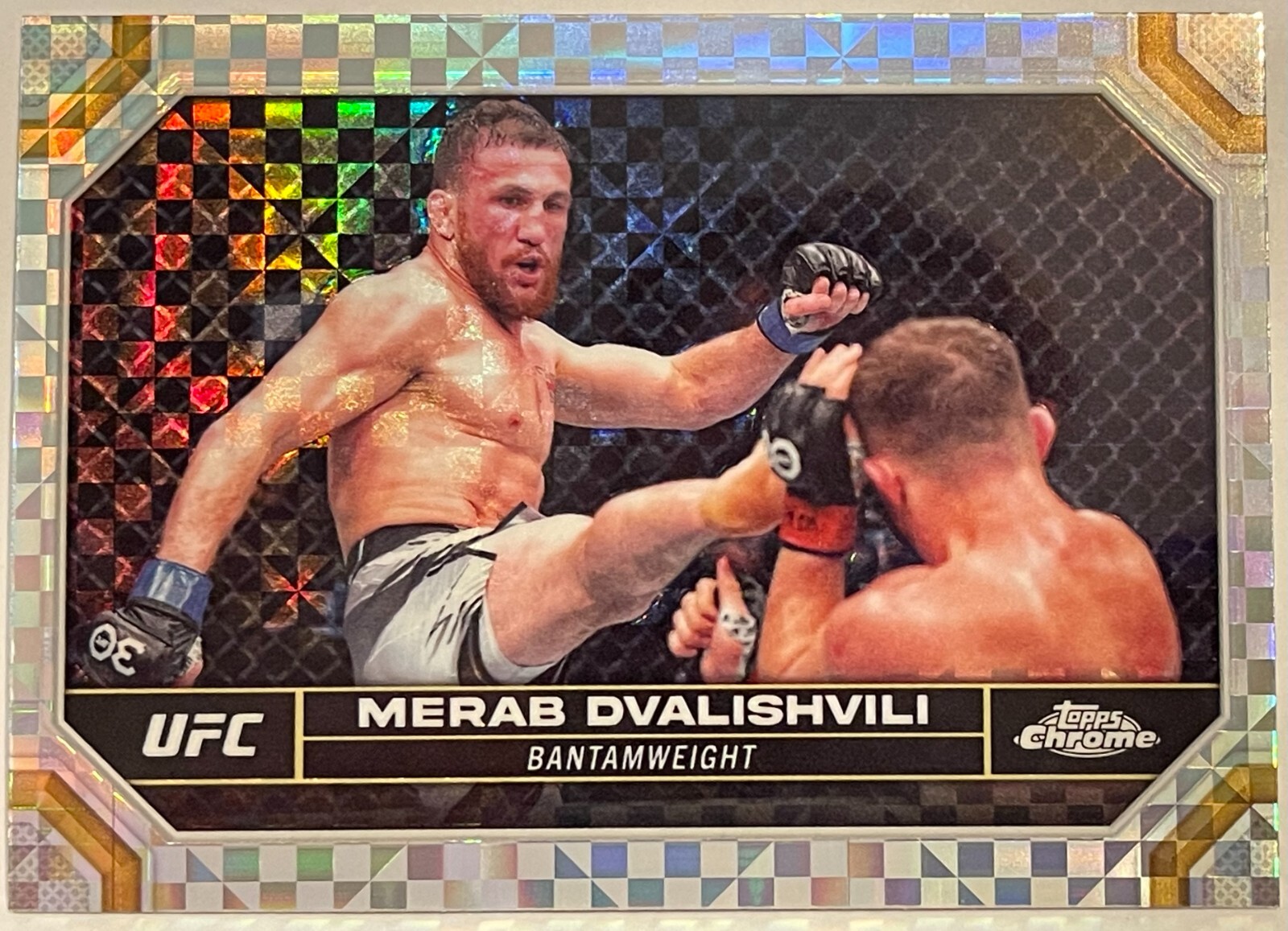 MERAB DVALISHVILI 2024 X-FRACTOR TOPPS CHROME UFC BANTAMWEIGHT #135