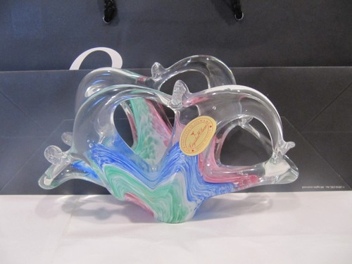 SERVIETTENHALTER MURANO GRÜN BLAU ROSA - Bild 6 von 6