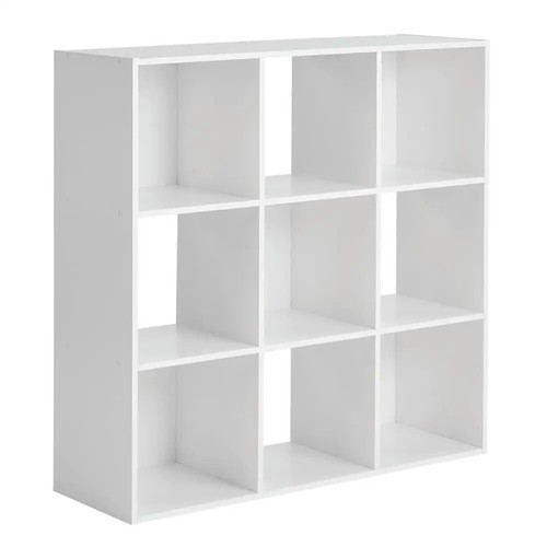 11" White Cube Storage Organizer 9 Compartments Office Clothes Craft outlet Photos