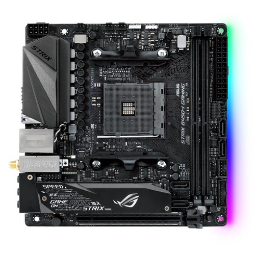 Placa madre para juegos ASUS ROG STRIX B450-I AMD B450 2xddr4 Mini-ITX Socket AM4 M.2 - Imagen 3 de 5