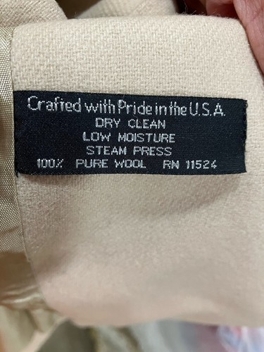 Gabardina Alorna Larga Lana Vintage Doble Pecho Forrada EE. UU. Mujeres Talla 18 Nueva con Etiquetas - Imagen 12 de 12