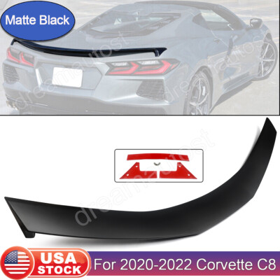 Fits 20-23 Corvette C8 2022 New Z51 Low Profile Style Trunk Spoiler Matte Black