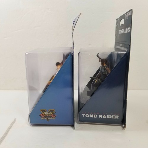 2 Totaku Collection Figure - Street Fighter V Ryu + Lara Croft Tomb Raider - NEW - Picture 4 of 4