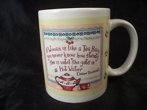strong woman mug