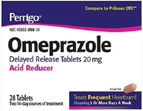 Tablet Perrigo over-the-counter digestión y náuseas Medicina