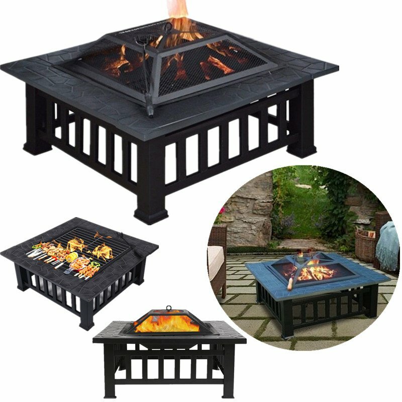 Femor 3in1 brasero con la parrilla 81x81x45cm BBQ ice bufanda outdoor fire pit Femor 3in1 brasero con la parrilla 81x81x45cm BBQ ice bufanda outdoor fire pit