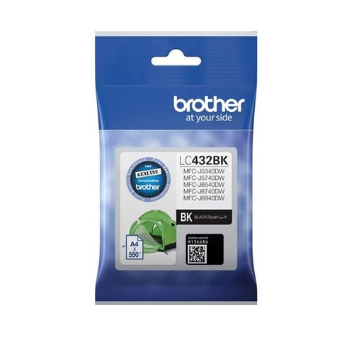 Brother LC-432 Black Cyan Magenta Yellow Ink Cartridge LC432 Value Pack Option - Picture 2 of 6