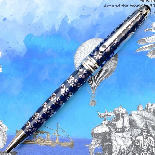 MONTBLANC Midsize MST Solitaire 80 Days Around the World KUGELSCHREIBER # 126355 - Picture 7 of 8