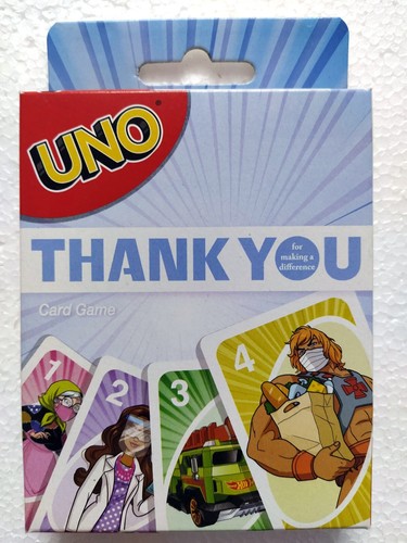 Mattel Games UNO THANK YOU HEROES Card Game Limited Edition Card Game - Picture 2 of 4