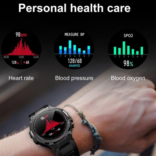 Bluetooth Call Sports Smart Watch Mens Heart Rate Blood Pressure Monitor K22 - 第 5/11 張圖片