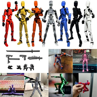 T13 Action Figure Set Titan 13 Action Figure Set - 3D Printed Multi-Jointed Robot Figures (9 PCs) Charcoal Filter For Compost Bin