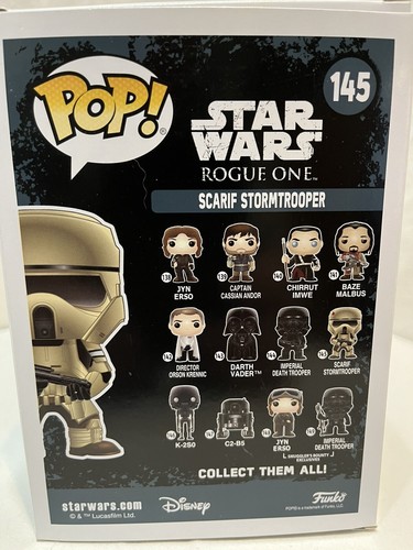 Funko Pop! Star Wars Rogue One - Scarif Stormtrooper #145, ¡NUEVO EN CAJA!! - Imagen 4 de 5