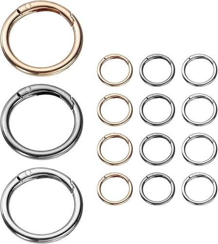 6 Stück Abzugsfeder O Ringe, Schnappclip geschweißte Zinklegierungsringe - Bild 4 von 4