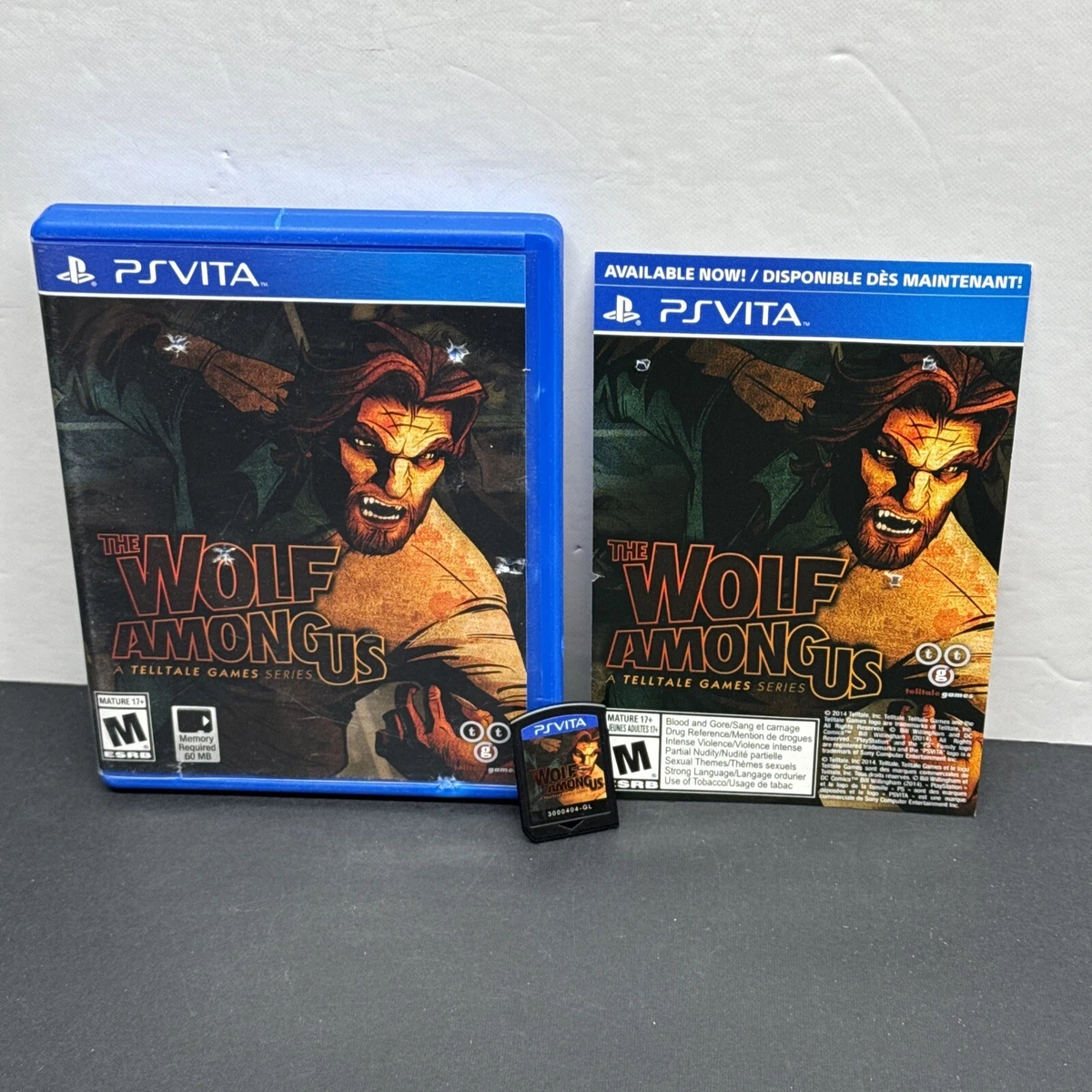 The Wolf Among Us SONY PS VITA TESTED CIB TELLTALE GAMES VERY FUN