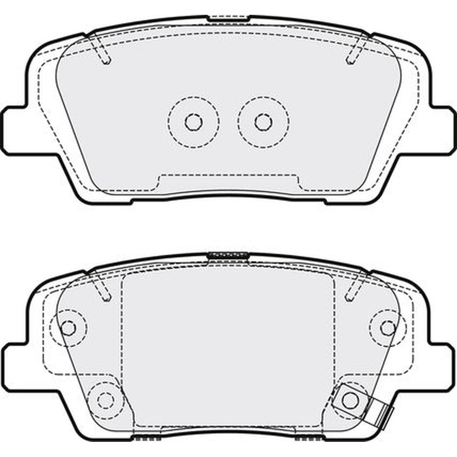 Apec Blue Brake Pads - Rear PD3662 - For Hyundai Santa Fe Kia Stinger