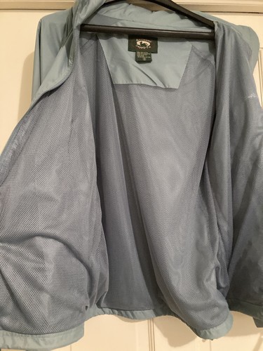 Cabela’s Blue Aqua Nylon Light Windbreaker   Polyester Mesh Lining  Sz M Jacket - Picture 6 of 12
