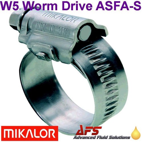 Abrazadera de radiador de acero inoxidable Mikalor W5 clip de tubo de accionamiento helicoidal Reino Unido - Imagen 21 de 33
