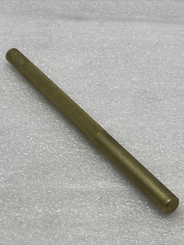 SK Tools 3/8” Brass Drift Punch, 6312, Knurled Shank, 6” Long, USA Made, New - Picture 1 of 8