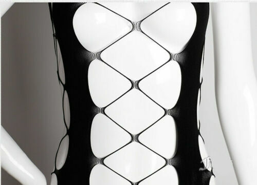 US Women Sexy Fishnet Body Stocking Bodysuit Dress Lingerie Babydoll Sleepwear - Picture 7 of 9