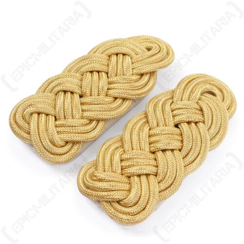 Late War German Elite General Bullion Braid Shoulder Boards - Reproduction - Picture 2 of 3