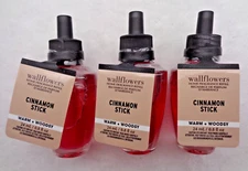 Bath Body Works CINNAMON STICK Wallflower Fragrance Refill Bulb 3 SEALED