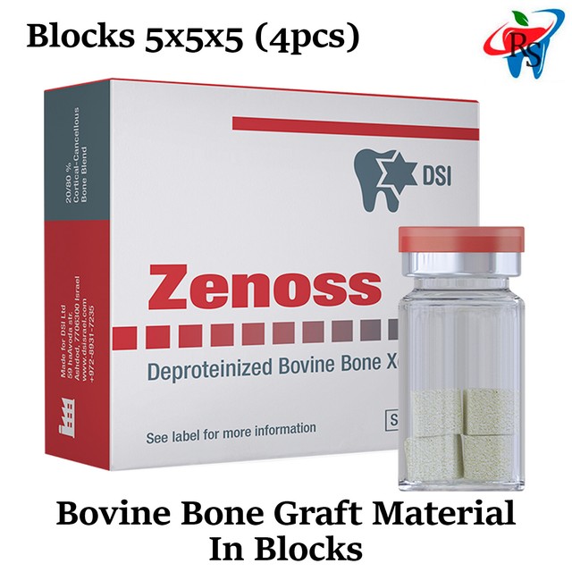 DSI Zenoss Dental Implant Natural Bone Graft Material Bovine Blocks
