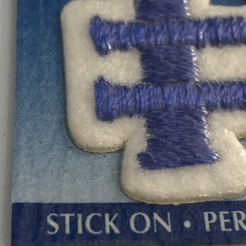 Joy Letter Shop azul # 1,5"" hierro en hashtag signo con número de hashtag aplique bordado - Imagen 4 de 5
