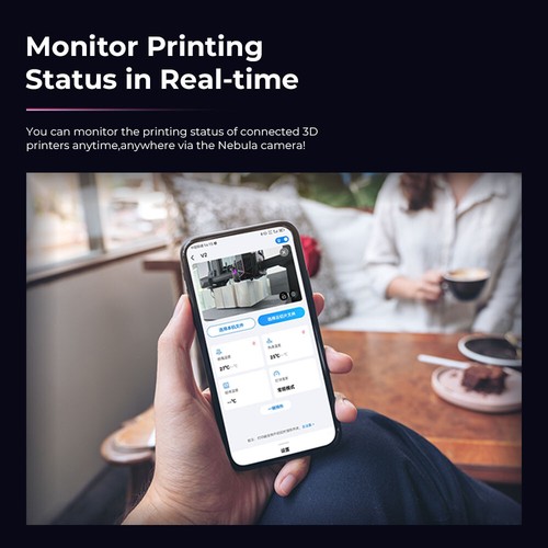 CrealityNebula Camera For 3dPrinter Ender-3 V3KE Supports Time-lapse Photography - Afbeelding 8 van 15