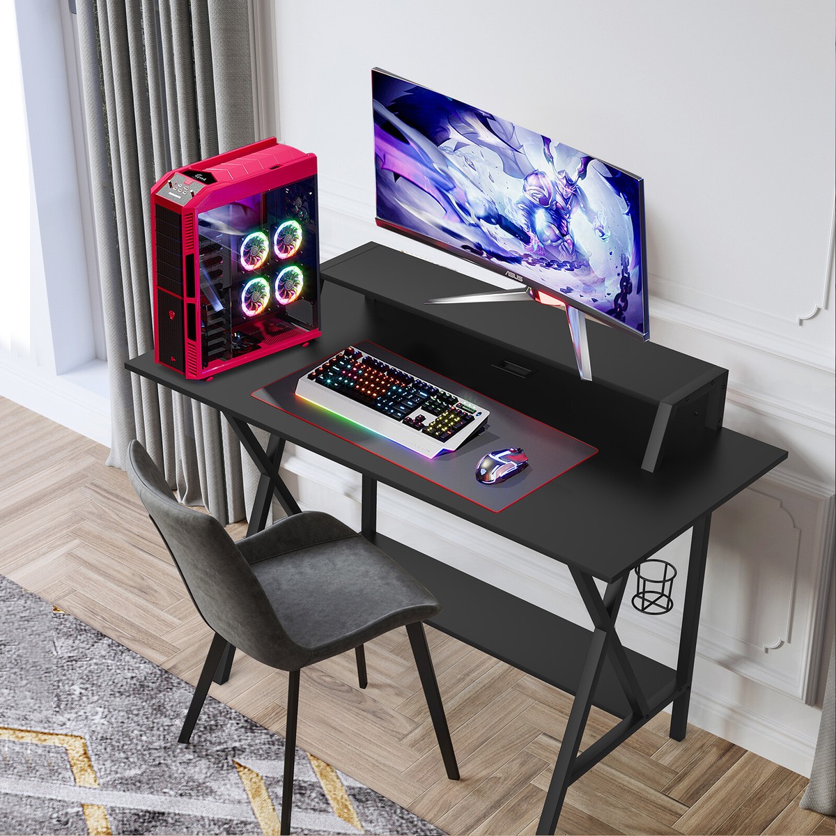 X shaped desk deals