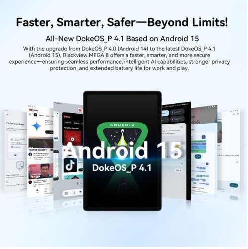 Blackview MEGA 8 4G Android Tablet 13 Inch 36GB+256GB 11000mAh 50MP Gemini AI - Picture 11 of 20