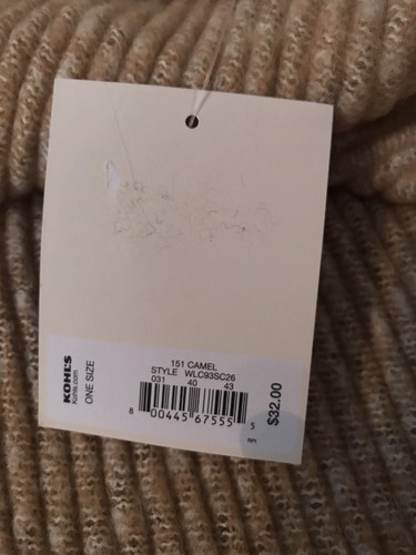 Neu mit Etikett Lauren Conrad Decke Schal - DAMEN - KAMELFARBEN - 78" - RET $ 32 - (5BX55 02) (x2) - Bild 4 von 5