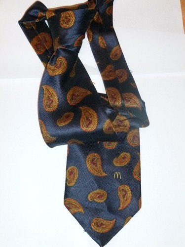 Kravatte Org.Mc Donald`s blau Gemustert - Bild 3 von 3