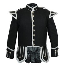Doublet Jacket, Piper or Drummers Blazer 1/2" Braid Edge Trim Black Med 46" Z27