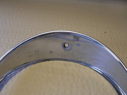 JAGUAR DAIMLER SERIES 1 2 HEADLAMP CHROME BONNET TRIM RING USED - Picture 5 of 6