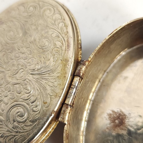 London Guardsman Enamel Silver Pill Box Engraved Enamel Porcelain England Palace - Picture 16 of 18