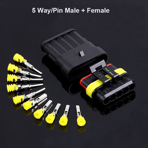 1.5 Sheath Terminal AMP 1-6 Pin Plug Kits Electric Wire Car Waterproof Connector - Picture 12 of 14