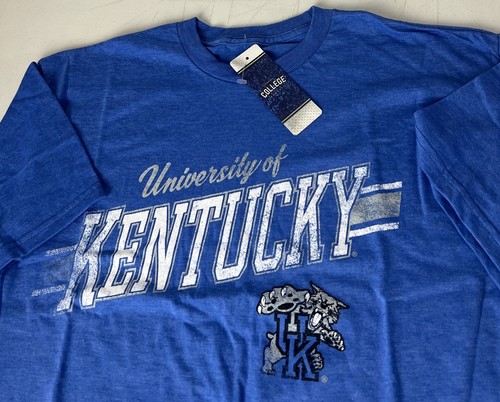 KENTUCKY WILDCATS UK TShirt NEW Spellout Logo Distressed Look Sz M NCAA - Picture 2 of 3