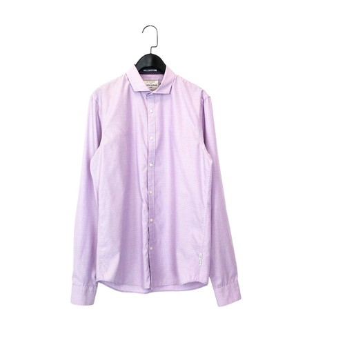 Scotch & Soda Lilac Regular Fit Spread Collar My Favourite Shirt - Size M - Picture 8 of 13