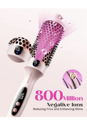 Wavytalk Thermal Brush 1.5 inch Heated Round Brush Blowout PINK Pre Owned - Picture 2 of 3