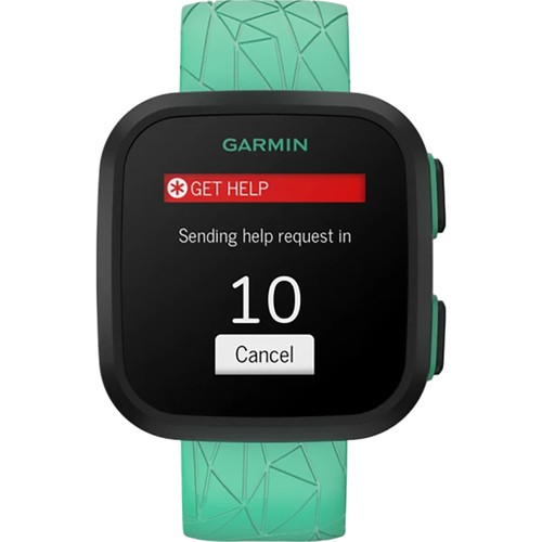 Montre connectée Garmin Bounce pour enfants bidirectionnelle texte et message vocal localisation piste - vert - Photo 4 sur 12