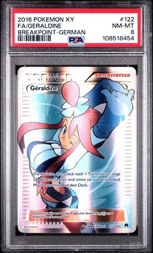 Pokemon PSA 8 Geraldine Breakpoint 122/122 Deutsch